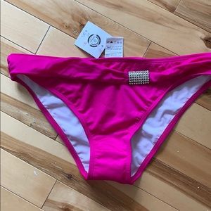 Pink bikini bottom size medium